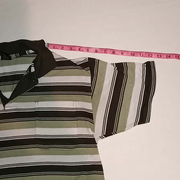 SF Deer Polo Striped Short Sleeve Size XL - Picture 7 of 7